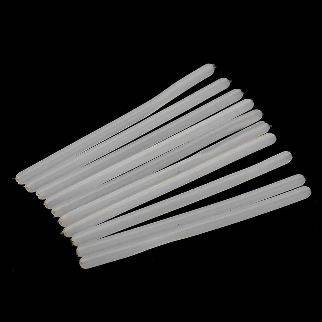 10x Silicone Eyeglasses Temple Covers Glasses Frame Tubes Replacement White