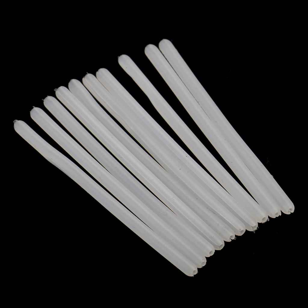 10x Silicone Eyeglasses Temple Covers Glasses Frame Tubes Replacement White
