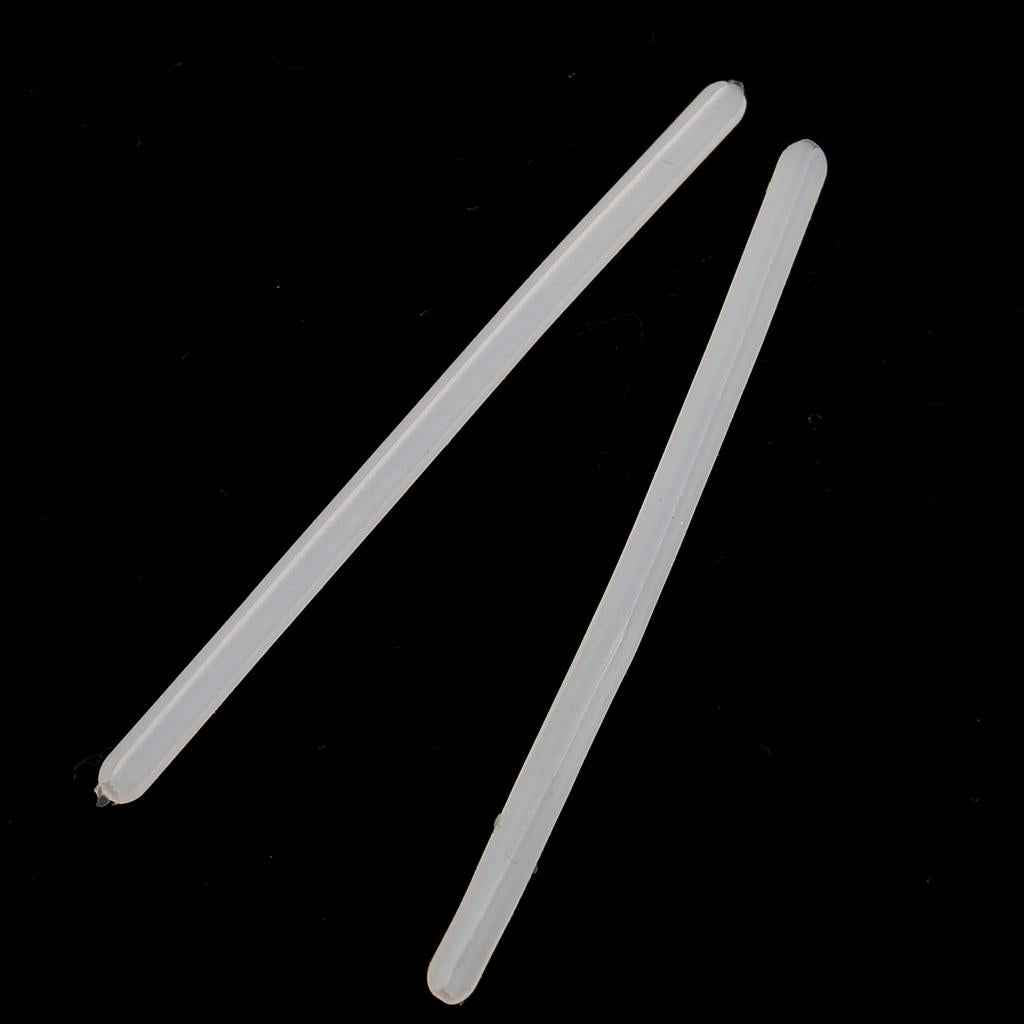 10x Silicone Eyeglasses Temple Covers Glasses Frame Tubes Replacement White