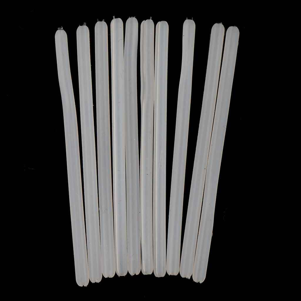 10x Silicone Eyeglasses Temple Covers Glasses Frame Tubes Replacement White