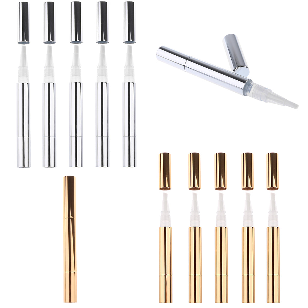 10 Pieces 3ml Travel Empty Twist Pen Refillable Cosmetic Container Tube Set