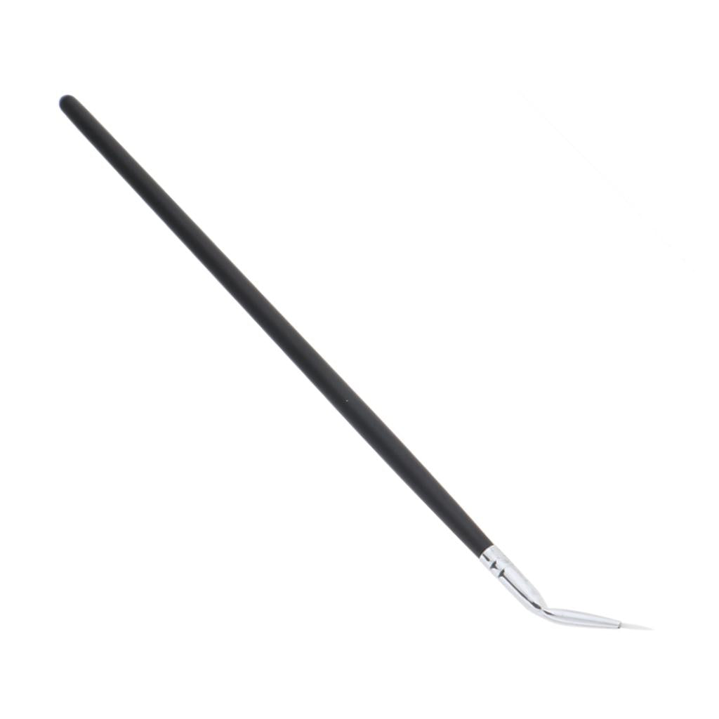 4xBlack Wooden Handle Eye Liner Makeup Brush for Eyes Liquid Eyeliner Comestic