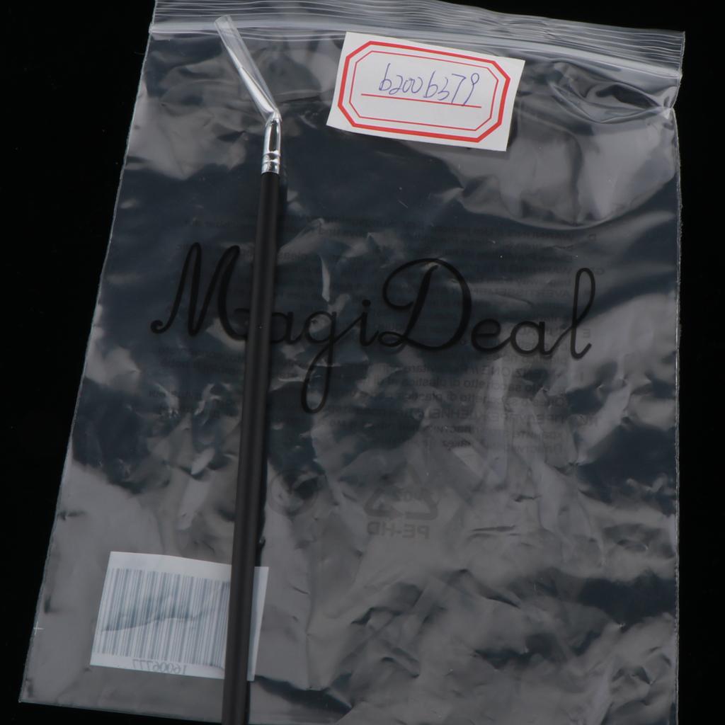 3xBlack Wooden Handle Eye Liner Makeup Brush for Eyes Liquid Eyeliner Comestic