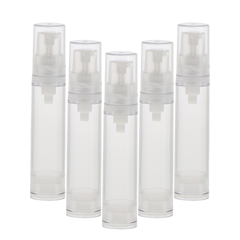 10 Pieces Pump Empty Airless Tubes Cosmetic Cream Lotion Travel Bottles
