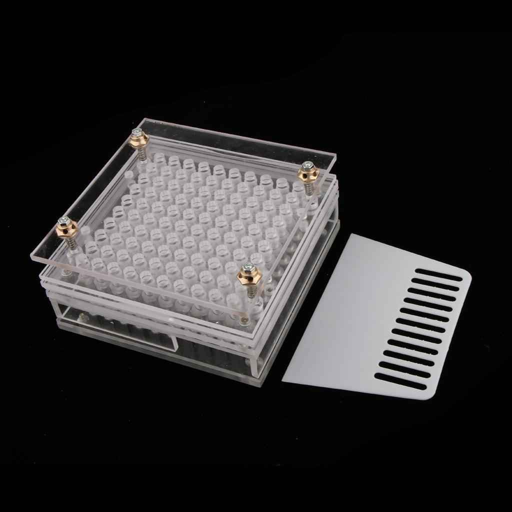 100 Holes Empty Capsule Plates Holder Vitamins Coffee Powder Manual Filling Capsules Tool for Size 00#
