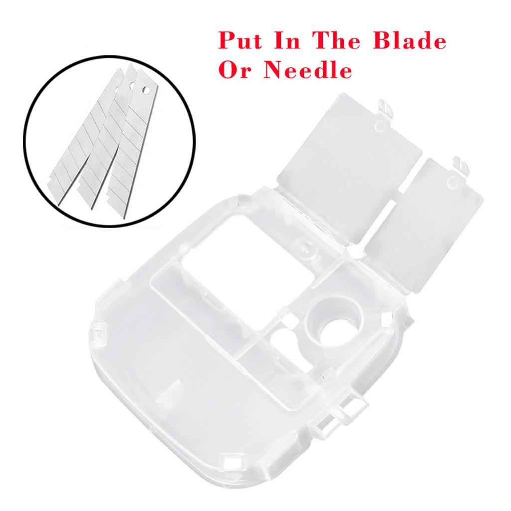 Red Sharps Bin Needle Blade Waste Disposal Container with Locking Lid 1.0L