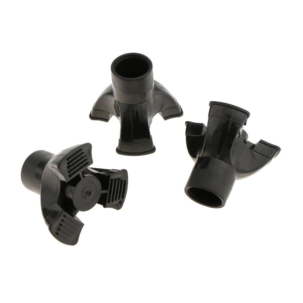4x3Pcs Crutch Ferrules Rubber End Walking Stick Tips Feet Trekking Pole Bottom 22mm