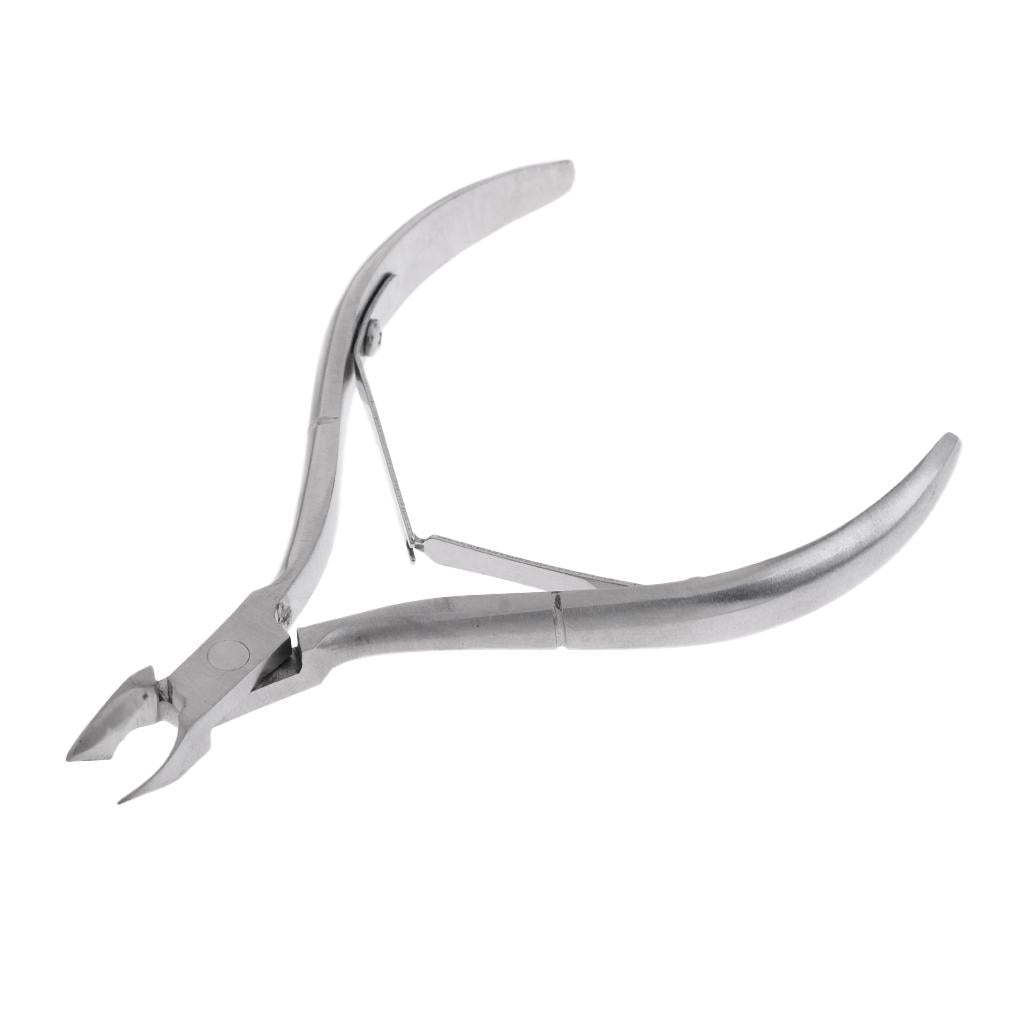 2xSilver Nail Art Cuticle Clipper Trimmer Dead Skin Nipper Manicure Pedicure