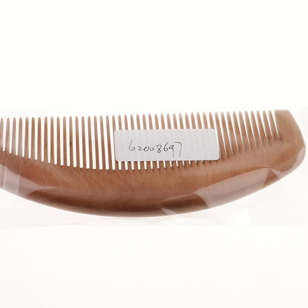 4xNatural Peach Wood Tooth Comb Anti Static Hair Care Comb Massage Fine Teeth