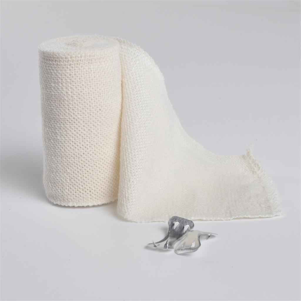 Self-Adhesive Cotton Elastic Bandage Wrap Compression Roll with Hook Closure 7.5CM