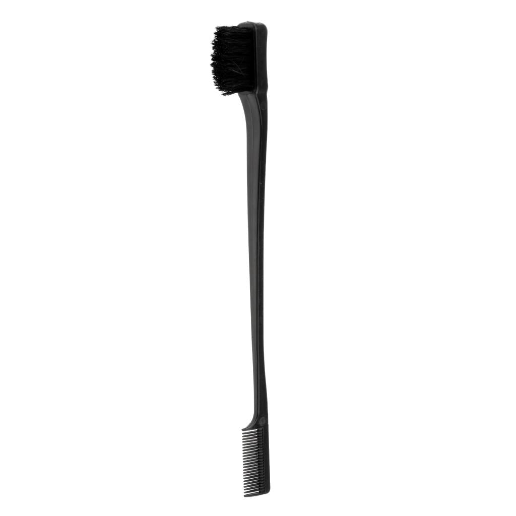 10x 7'' Beauty Double Sided Edge Control Hair Comb Styling Hairbrush Black