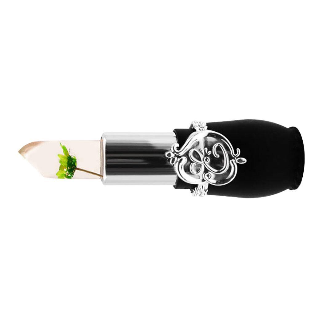 4xJelly Flower Lipstick Lasting Temperature Changing Lip Balm Green Flower