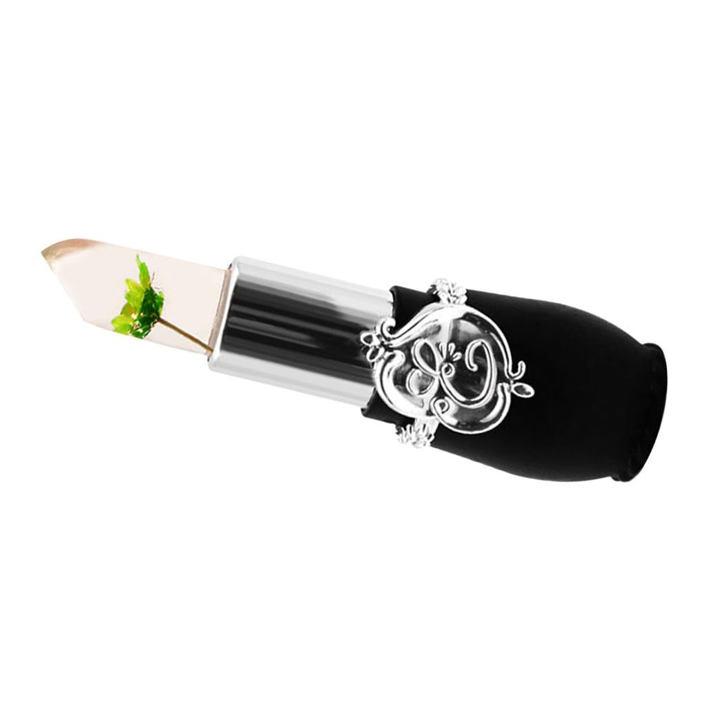 2xJelly Flower Lipstick Lasting Temperature Changing Lip Balm Green Flower