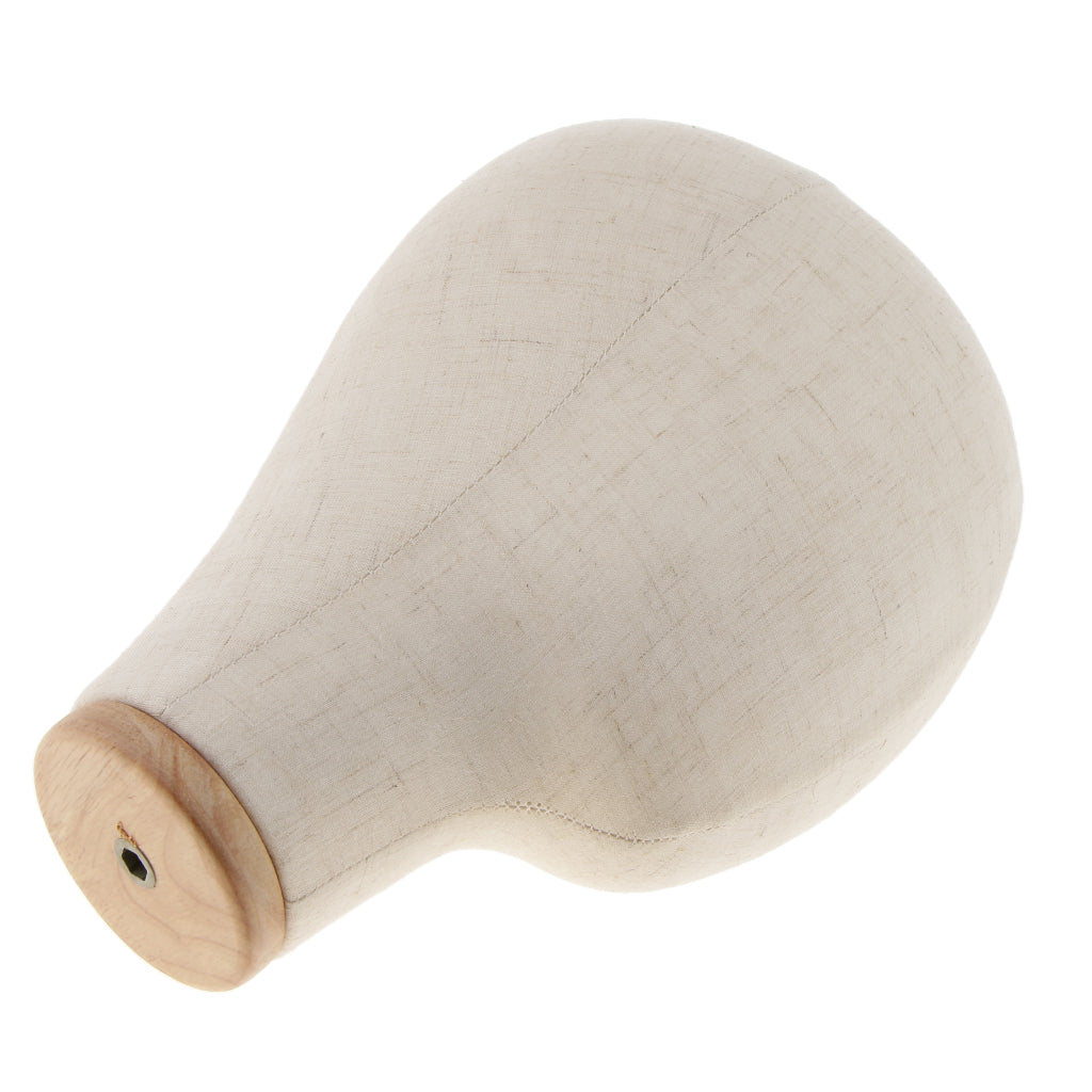 10pcs Mannequin Canvas Block Head Wig Hat Display With Mount Hole 21 Beige"