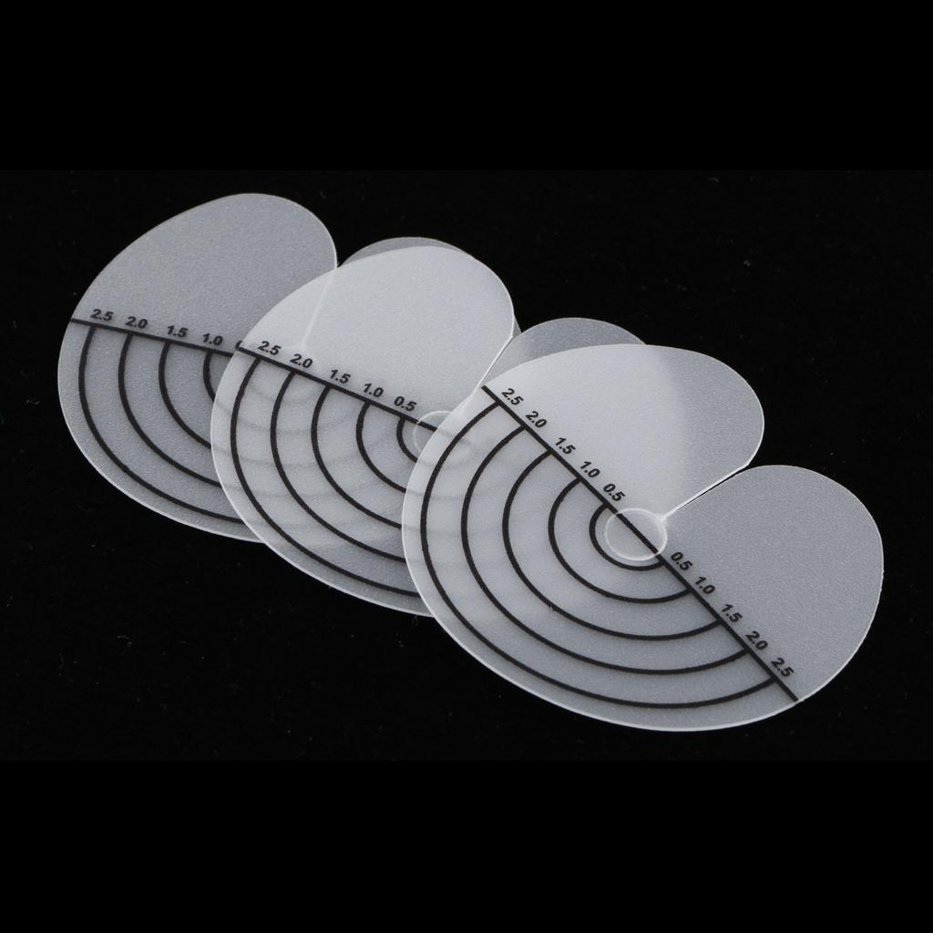 100Pcs Fusion Hair Extension Heat Glue Shield Protector Template With Scale