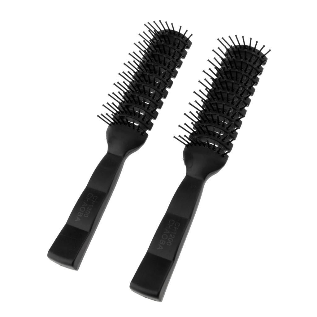 3x2 Styling Hair Brush Ribs Comb Anti-Static Salon Dedicated Curly Hair Comb