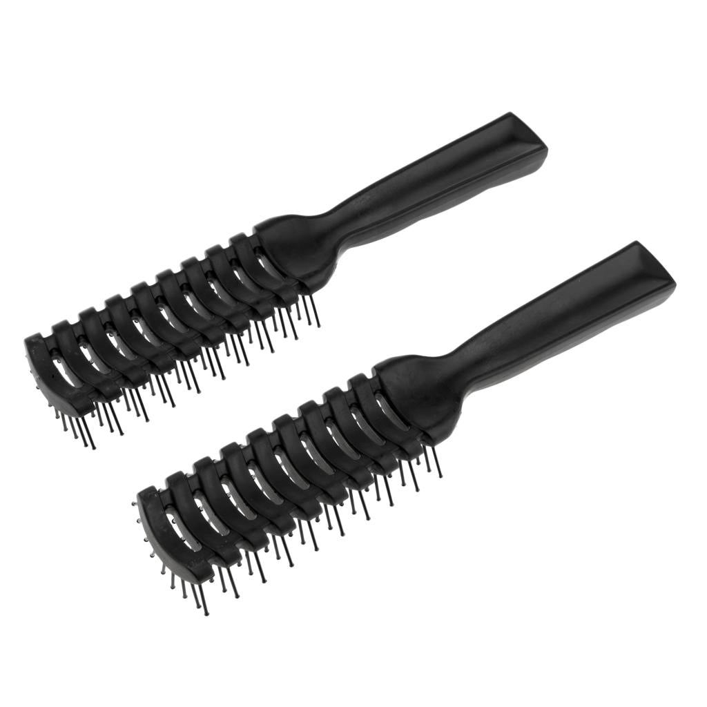 3x2 Styling Hair Brush Ribs Comb Anti-Static Salon Dedicated Curly Hair Comb