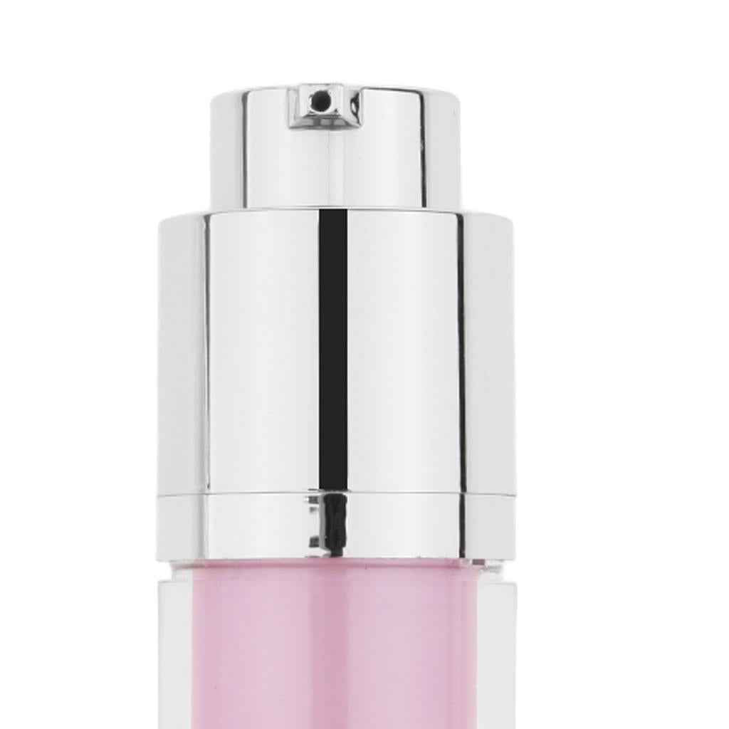 Vacuum Pump Press Spray Bottle Makeup Liquid Lotions Cosmetic Container Pink