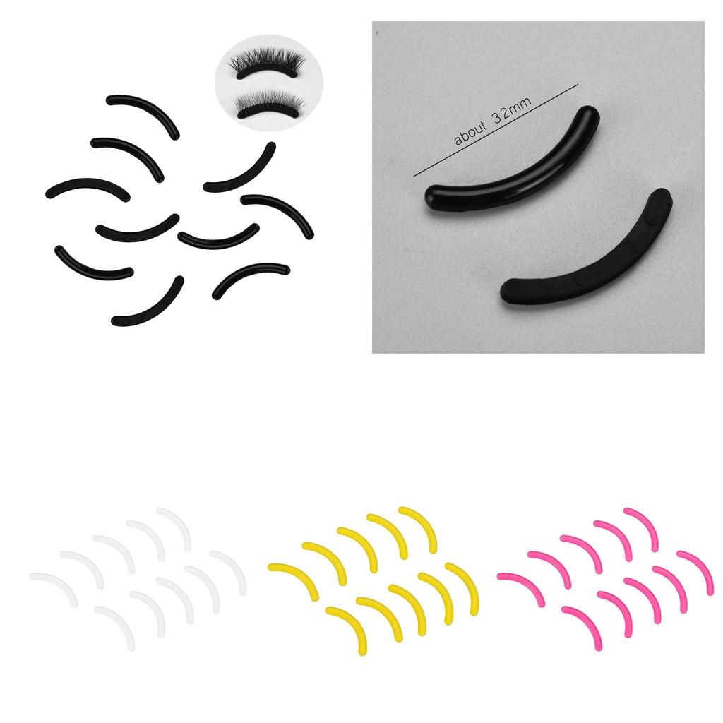 2xSilicone Strips for False Eye Lash Extension Show Display Stand Holder Pink