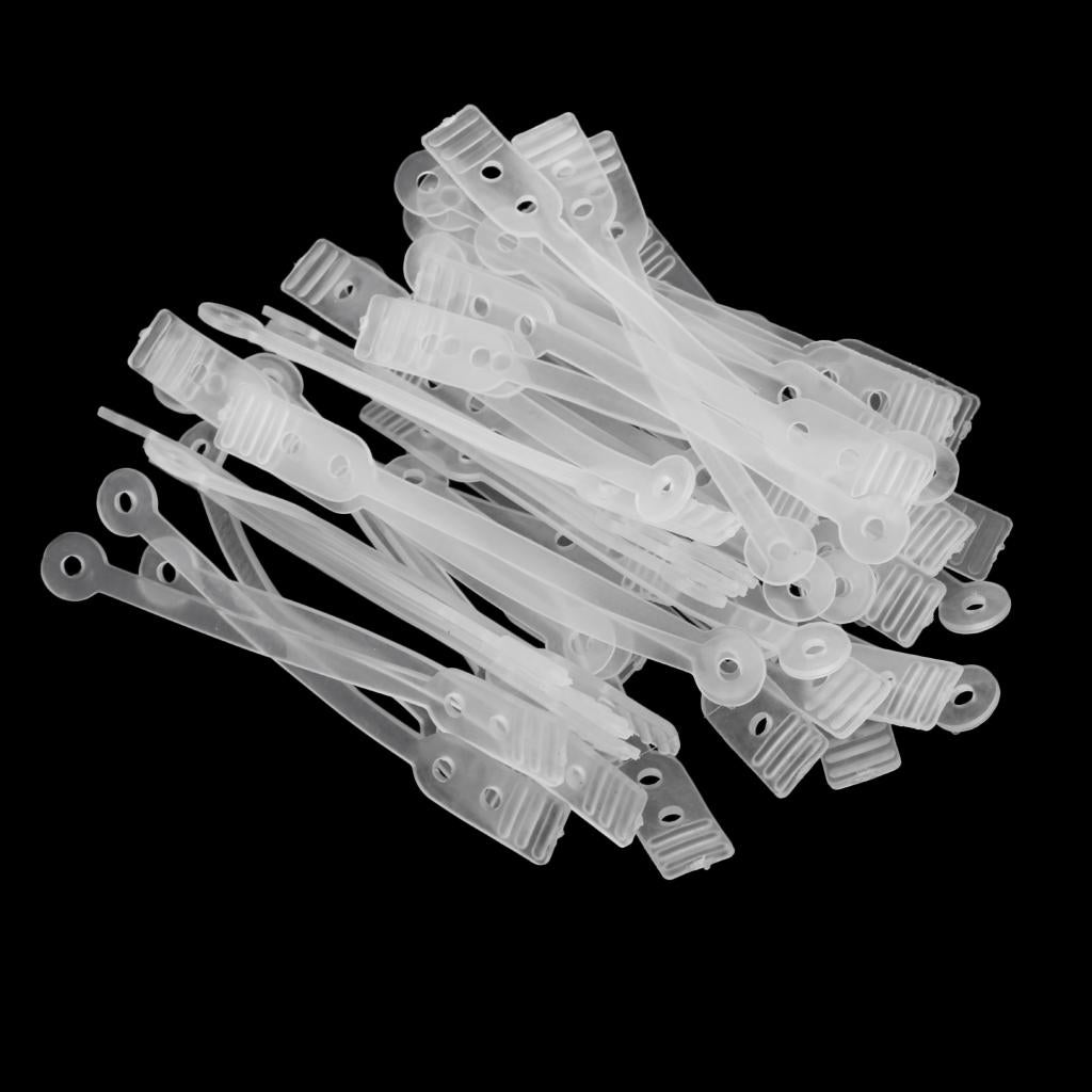 100pcs/pack Salon Hair Roller Rubber Band Hair Rod Clip Accessory Clear