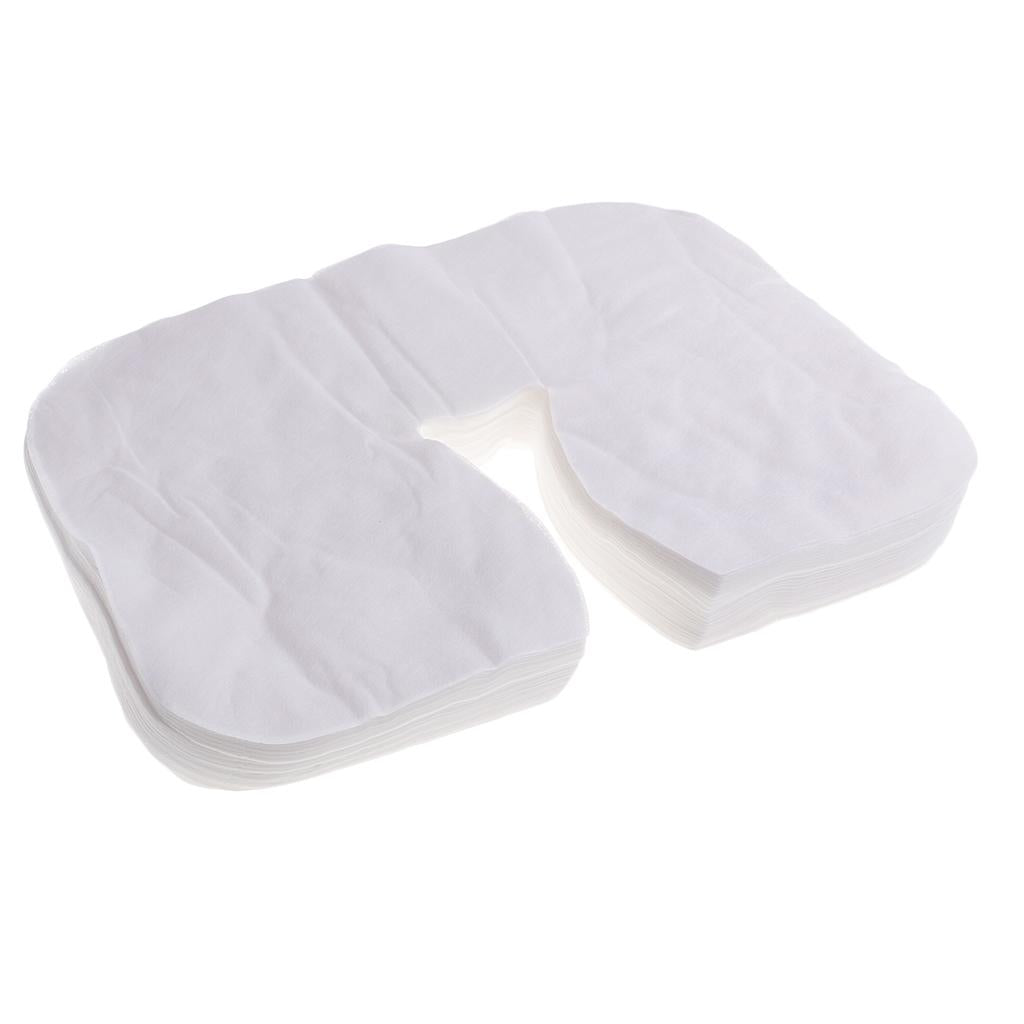 200pcs Disposable Beauty Salon SPA Massage Bed Pillow Cover Face Mat Towel