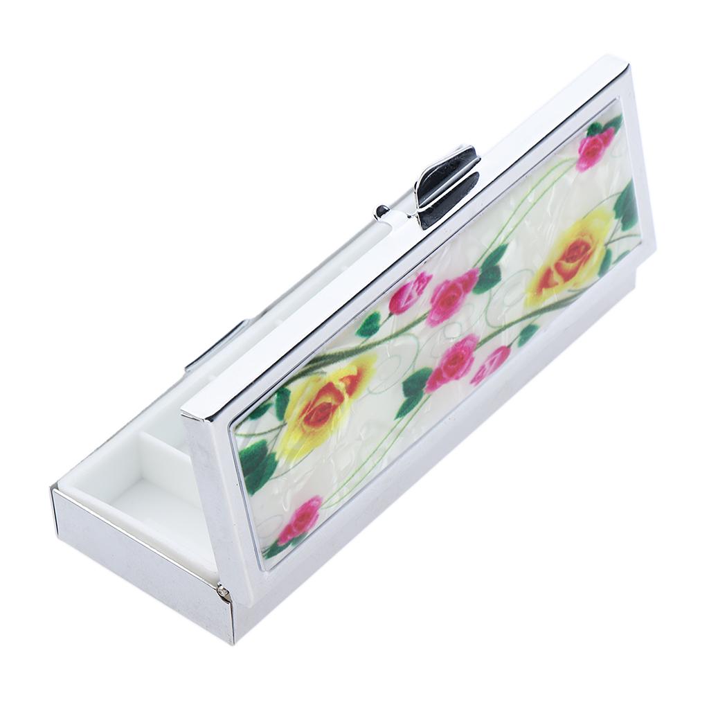 2x6 Compartments Pill Organizer Box Medicine Tablet Case for Daily Travel Use