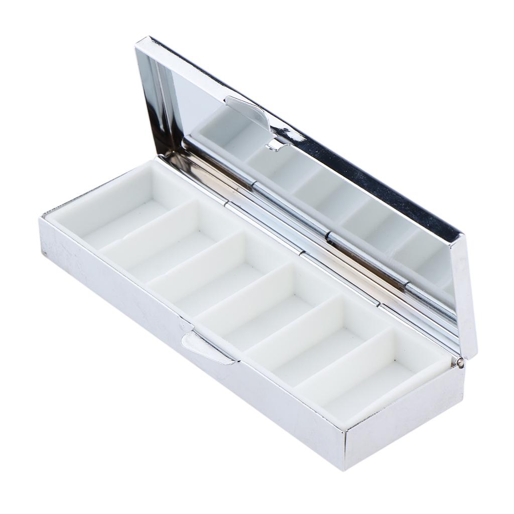 6x6 Compartments Pill Organizer Box Medicine Tablet Case for Daily Travel Use