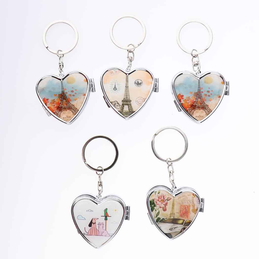 Heart Shaped Candy Pills Box Portable Tin Pots Cosmetic Jars Cases Container