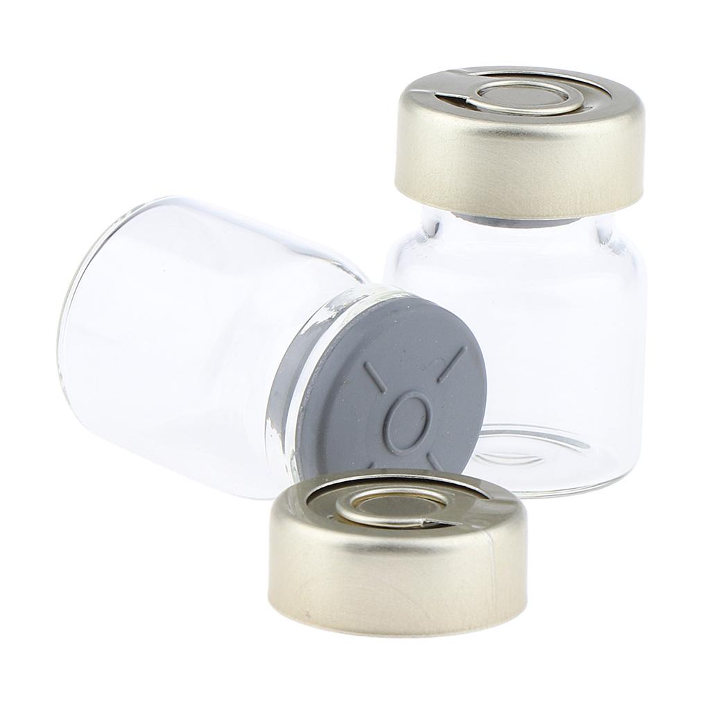 4x20Pcs Empty Glass Vials Bottles Liquid Containers 3ml