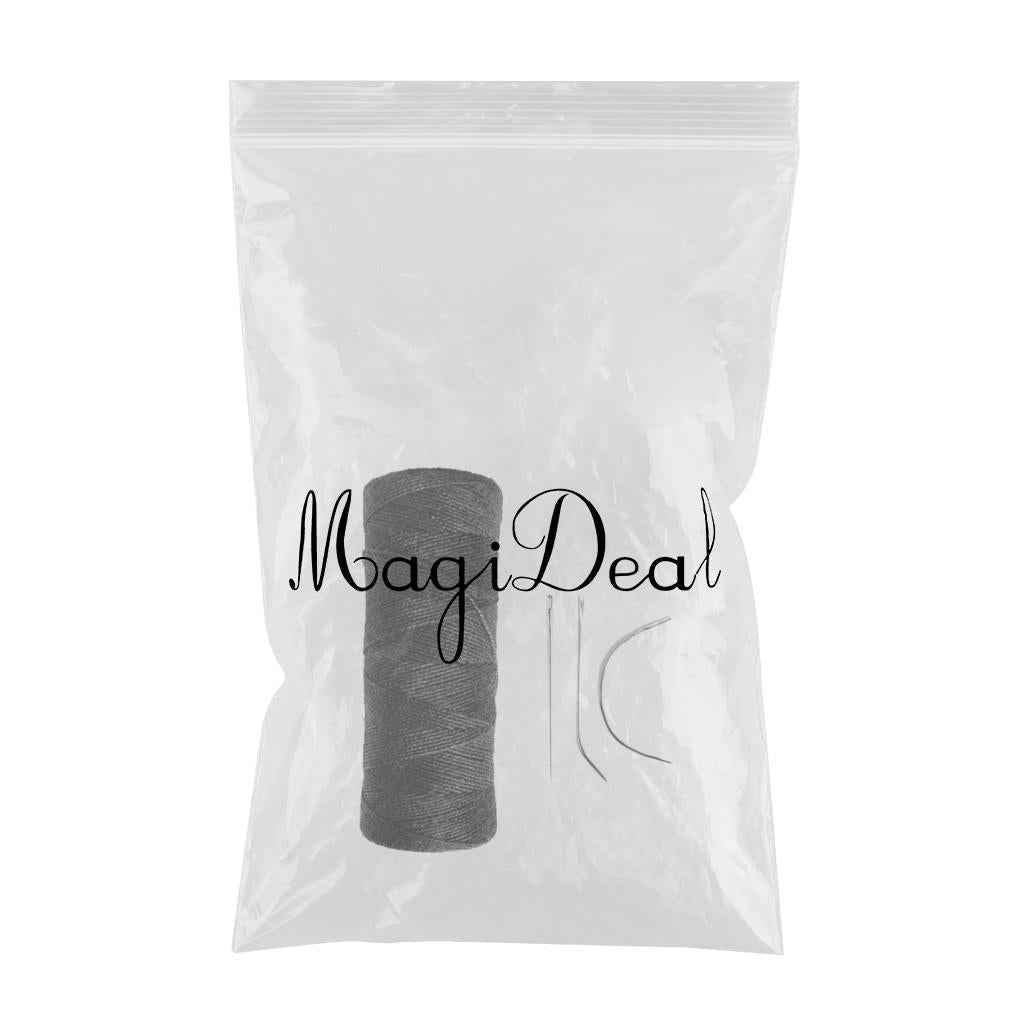 Polyester Hair Track Weft Weaving Sew Decor Thread For Hair Extensions Black