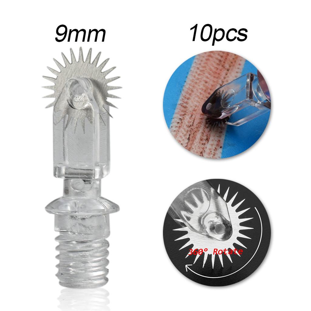 10pcs Roller Eyebrow Microblading Needles Eye Brow Tattoo Blades Makeup Tool