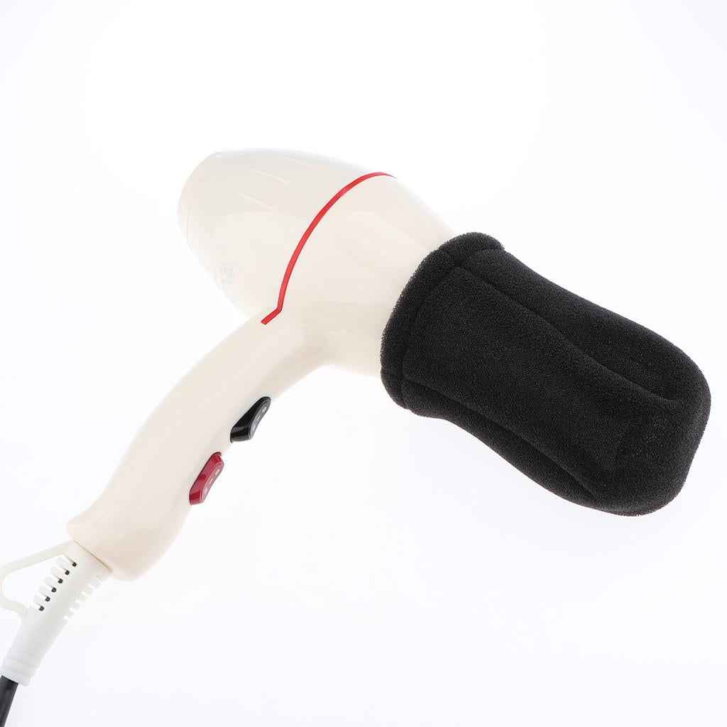 Salon Home Travel Use Sponge Black Universal Hair Dryer Hot Sock Diffuser Blower Cover,Foldable and Portable