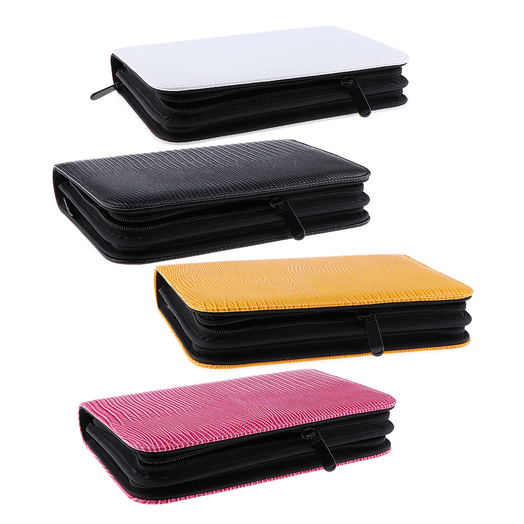 4pcs Soft Leather Hair Scissors Shears Case Hairdressing Comb Pouch Holster