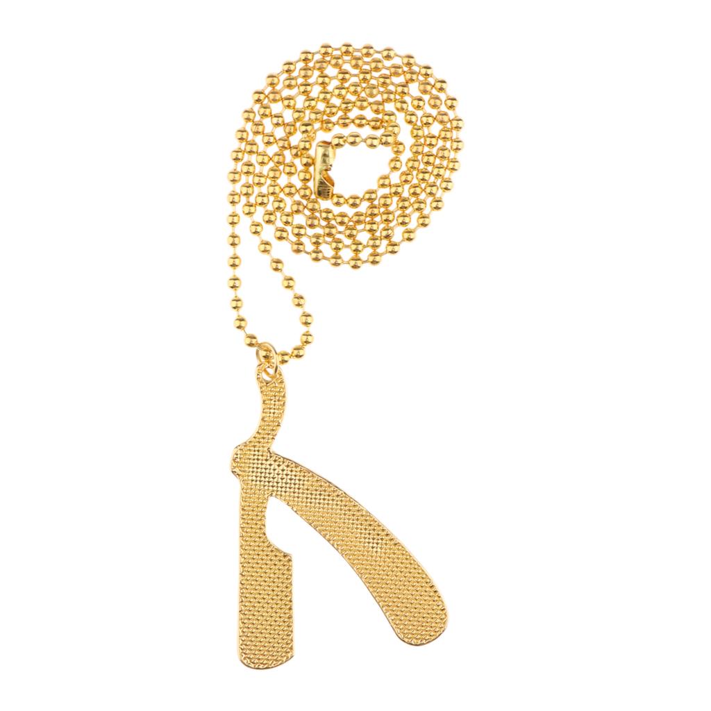 4xPersonalized Necklace Barber Shaver Pendant Metal Necklace Chain for Men 02