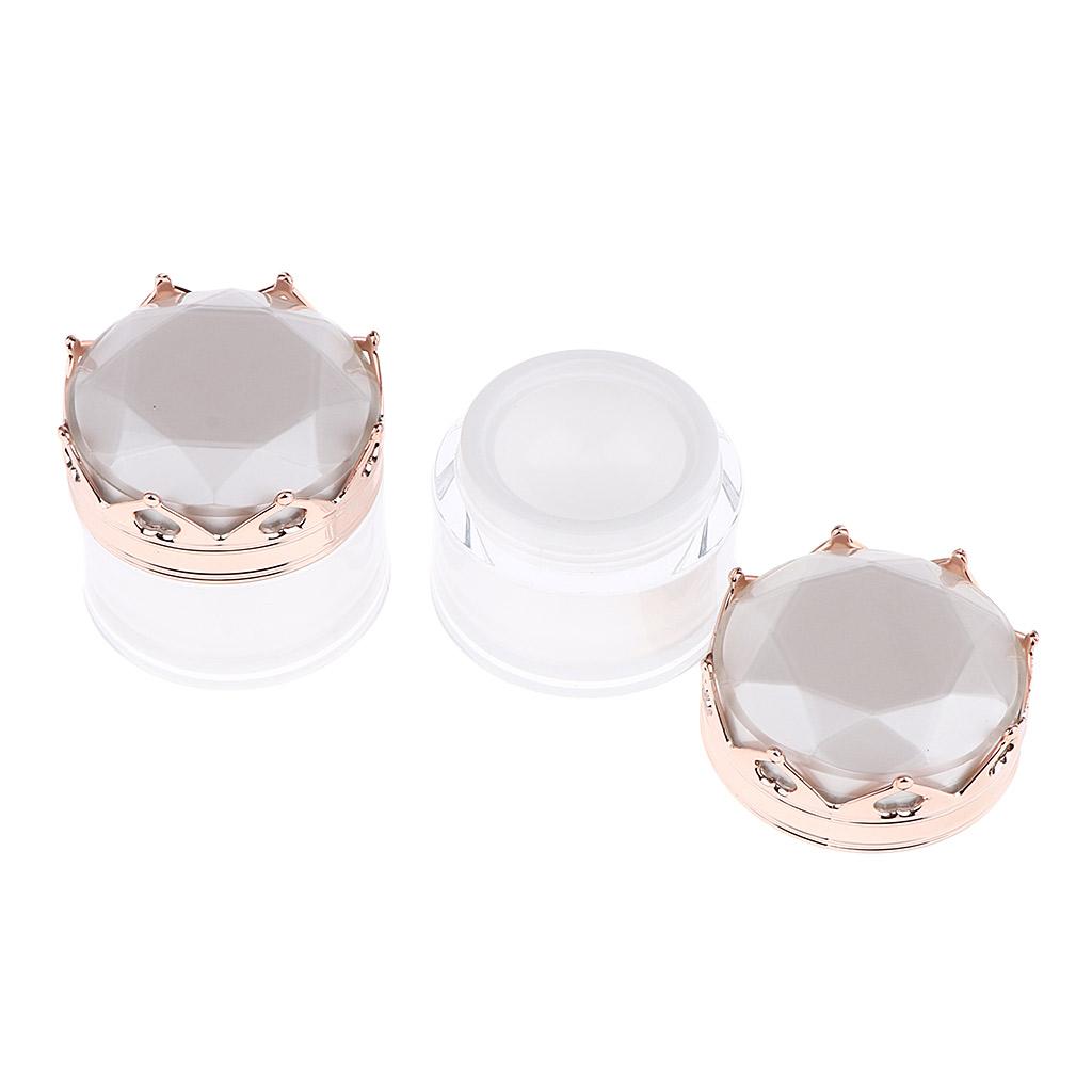4x2Pcs Empty Plastic Makeup Cream Jar Lotion Bottle Cosmetic Container Filling