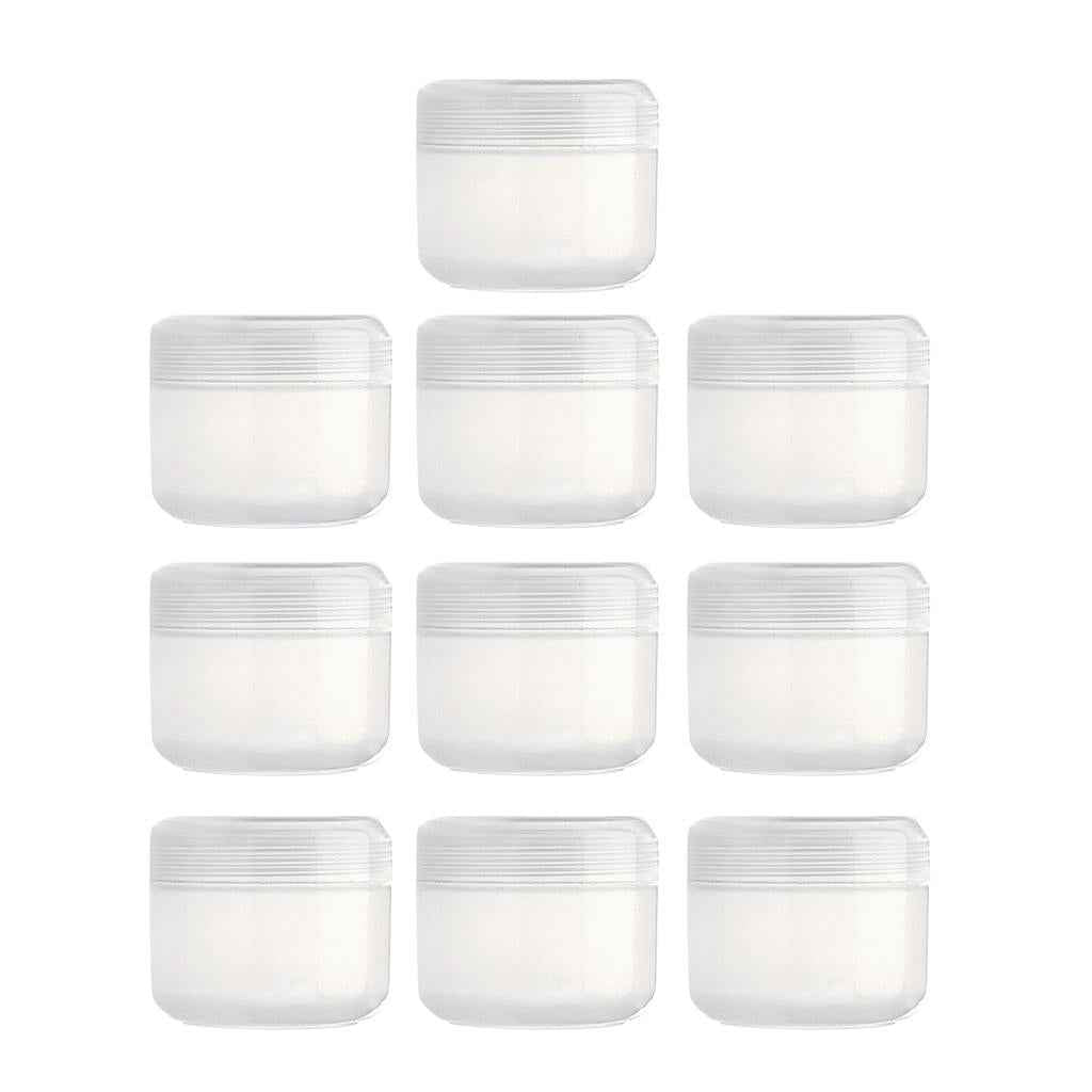 Refillable Plastic Empty Face Cream Cosmetic Container with Lid Clear-20g