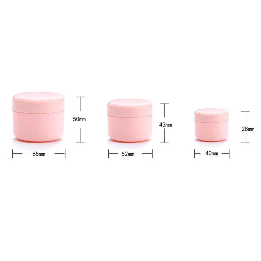 Refillable Plastic Empty Face Cream Cosmetic Container with Lid Clear-20g