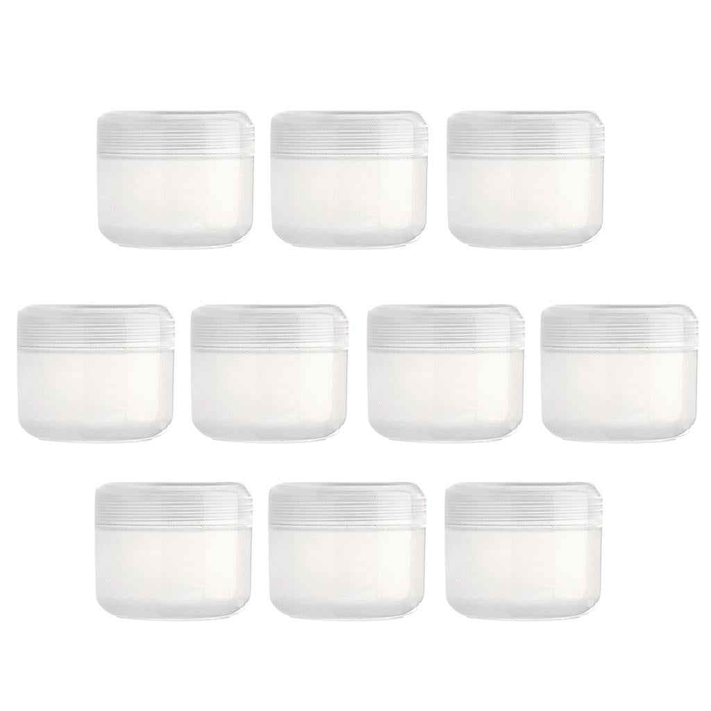 Refillable Plastic Empty Face Cream Cosmetic Container with Lid Clear-20g