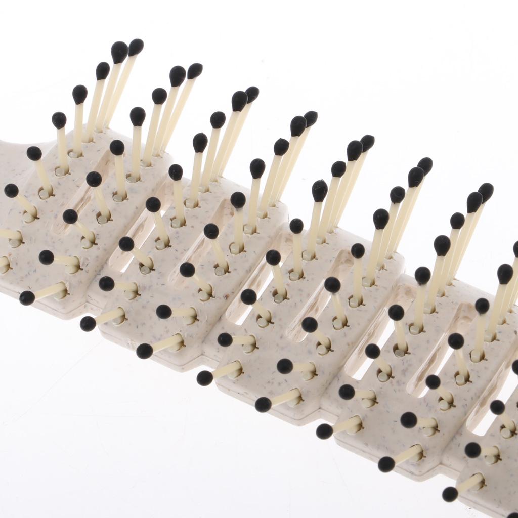 2xMen's Oily Hair Pick Comb Salon Dye Hairdressing Styling Wide Tooth White