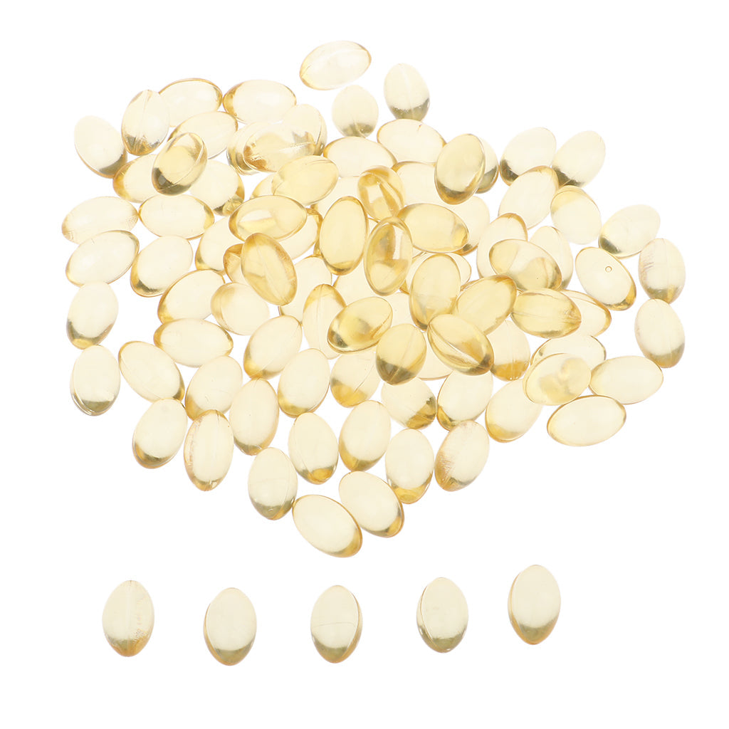 100pcs Vitamin E Capsules Softgels for Lipstick DIY Skin/Hair/Face/Lips Care