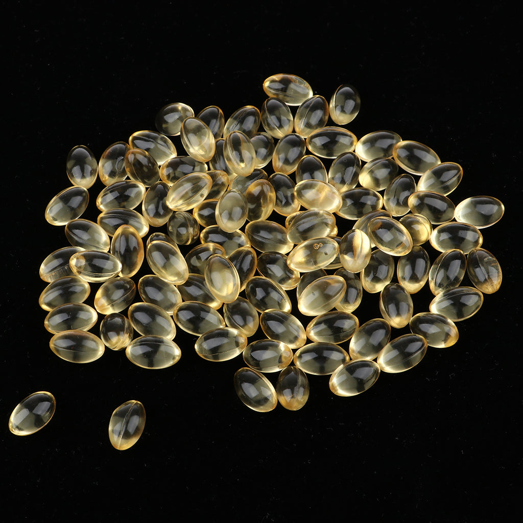100pcs Vitamin E Capsules Softgels for Lipstick DIY Skin/Hair/Face/Lips Care