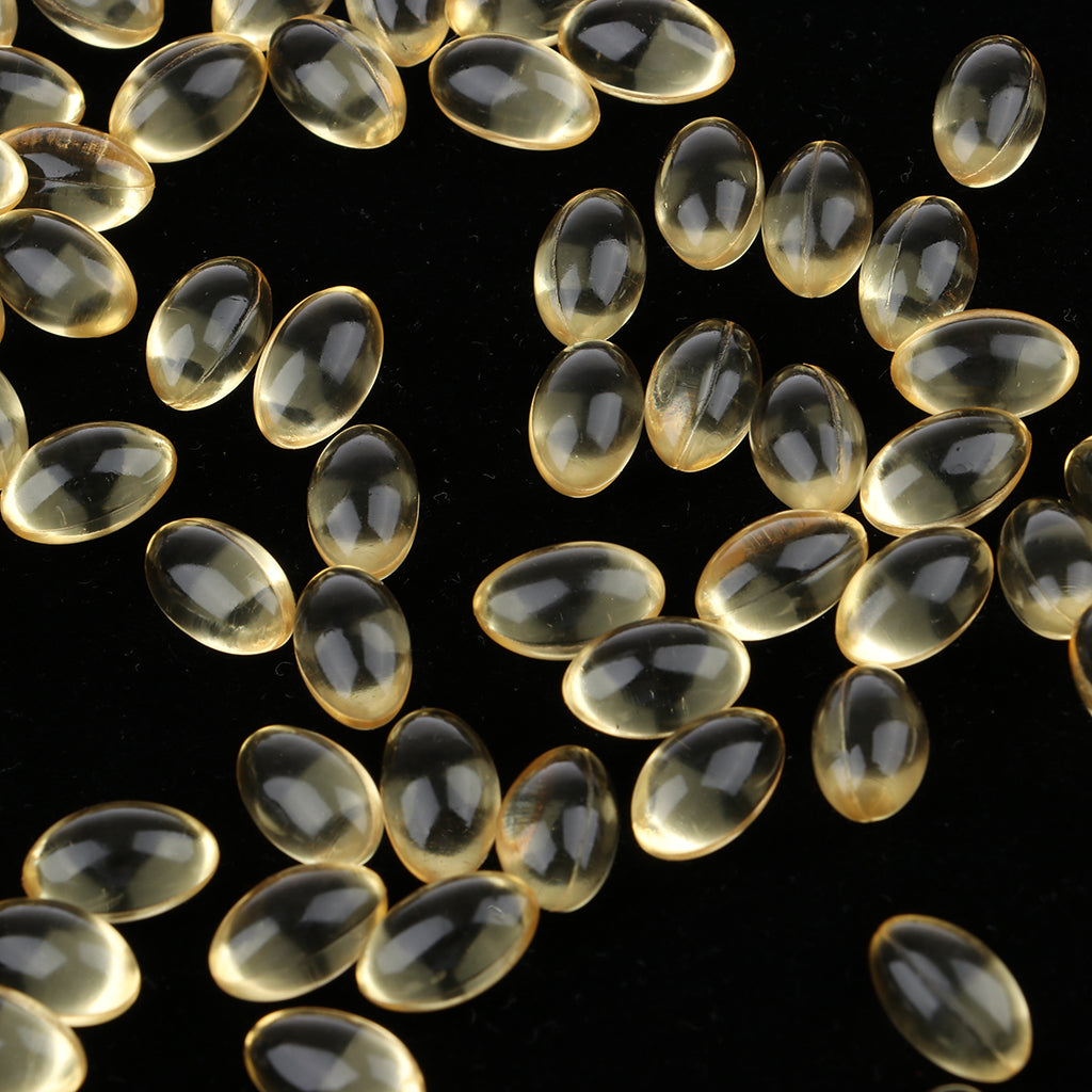 100pcs Vitamin E Capsules Softgels for Lipstick DIY Skin/Hair/Face/Lips Care