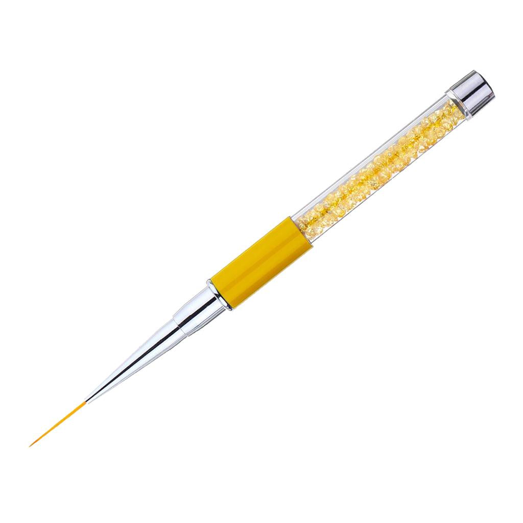 4xCrystal Nail Art Design DIY Drawing Painting Striping UV Gel Pen Brush 19mm