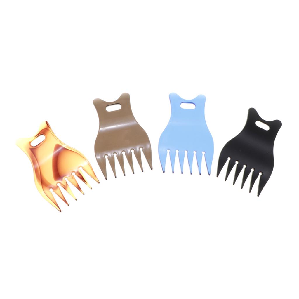 3xProfessional Plastic Wide Tooth Oily Hair Comb Styling Hair Lift Combs Blue