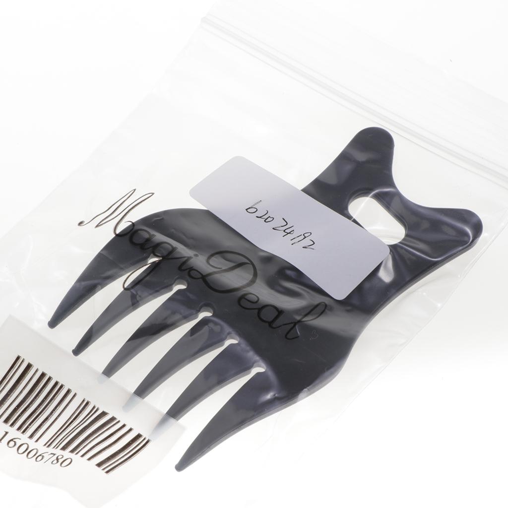 4xProfessional Plastic Wide Tooth Oily Hair Comb Styling Hair Lift Combs Black