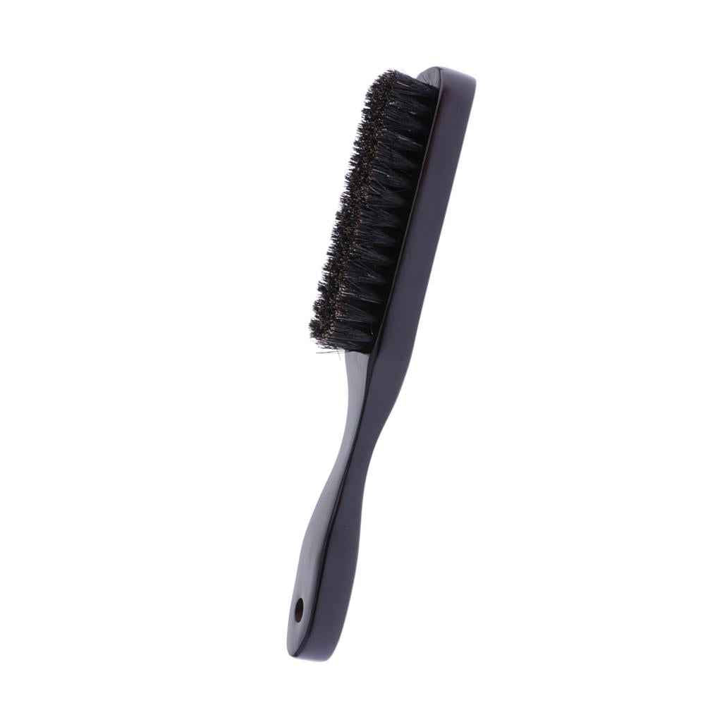 Barbers Men's Shaving Brush Wooden Handle Beard Mustache Brushes Dark Brown