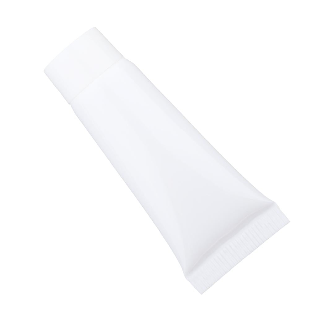 20x 10ml Empty Plastic Tubes Bottles for Body Lotion Cream Lip Gloss White