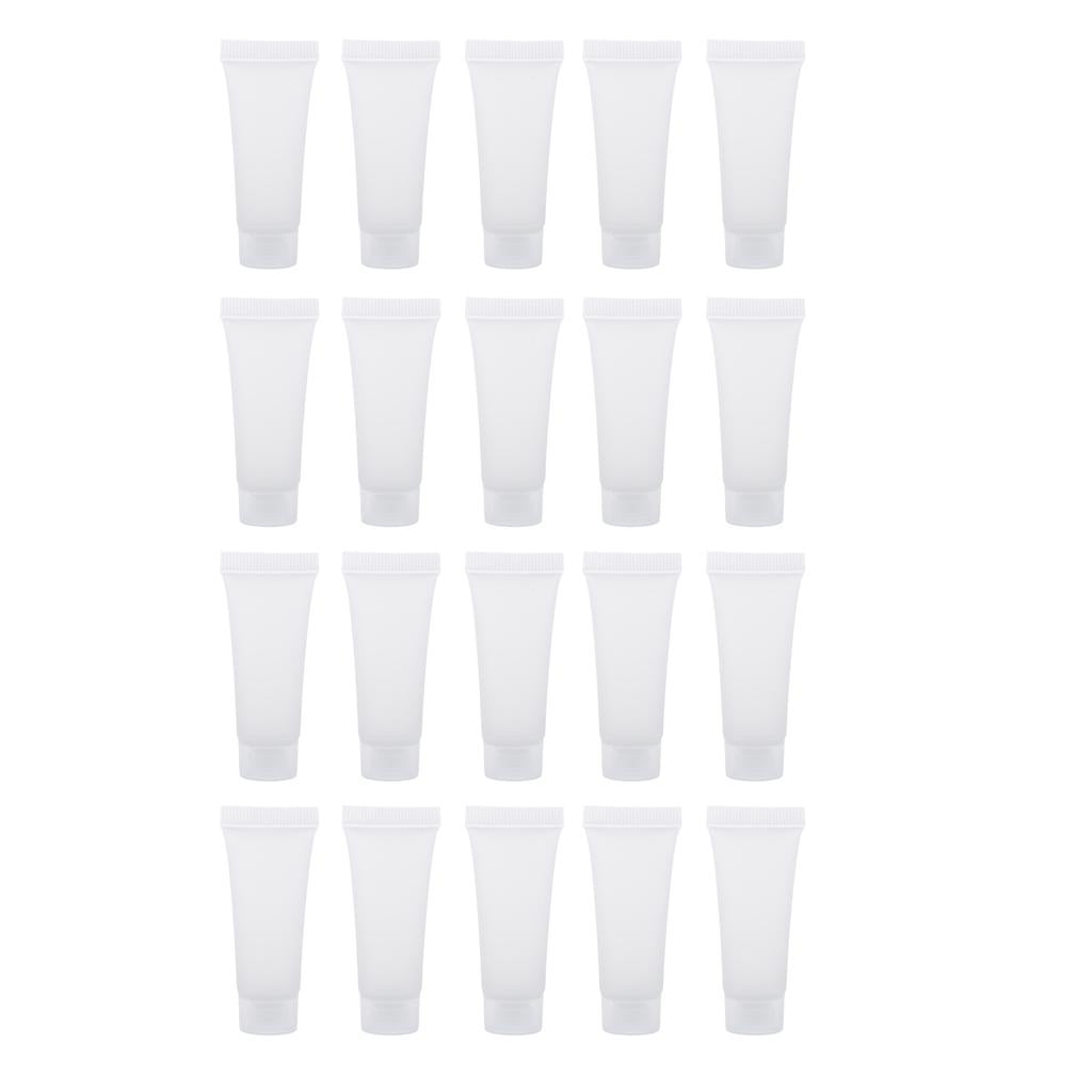 20x Empty Squeeze Tube Vial Bottles for DIY Lotion 10ml