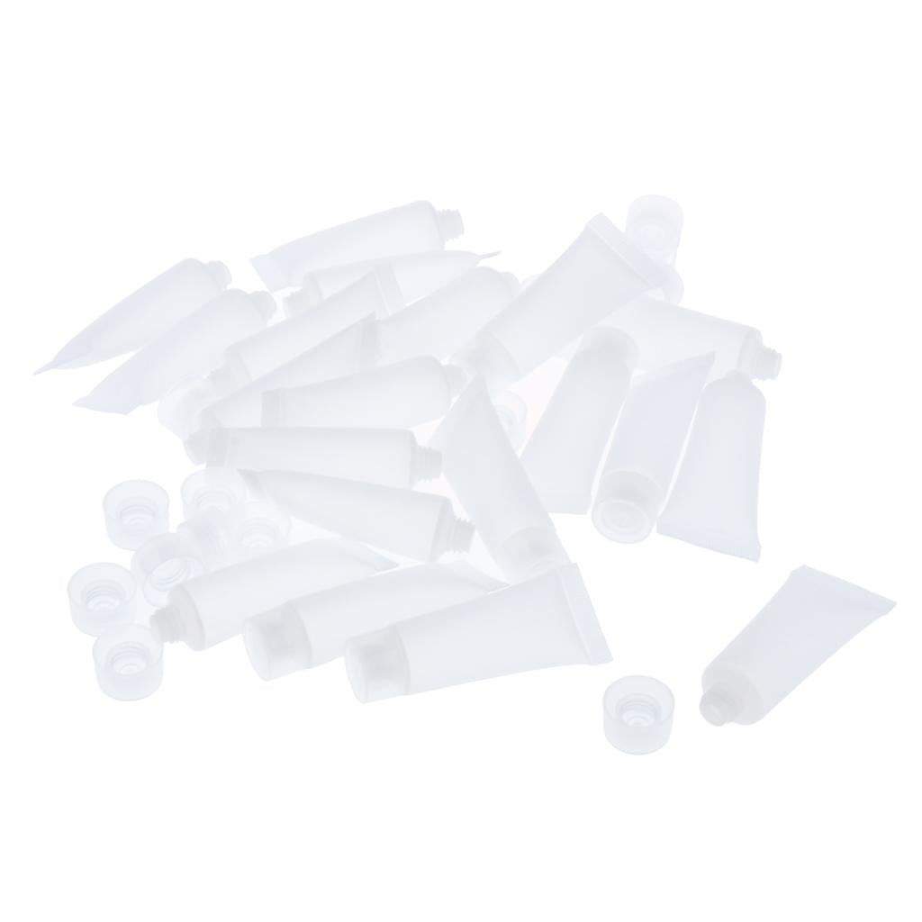 20x Empty Squeeze Tube Vial Bottles for DIY Lotion 10ml