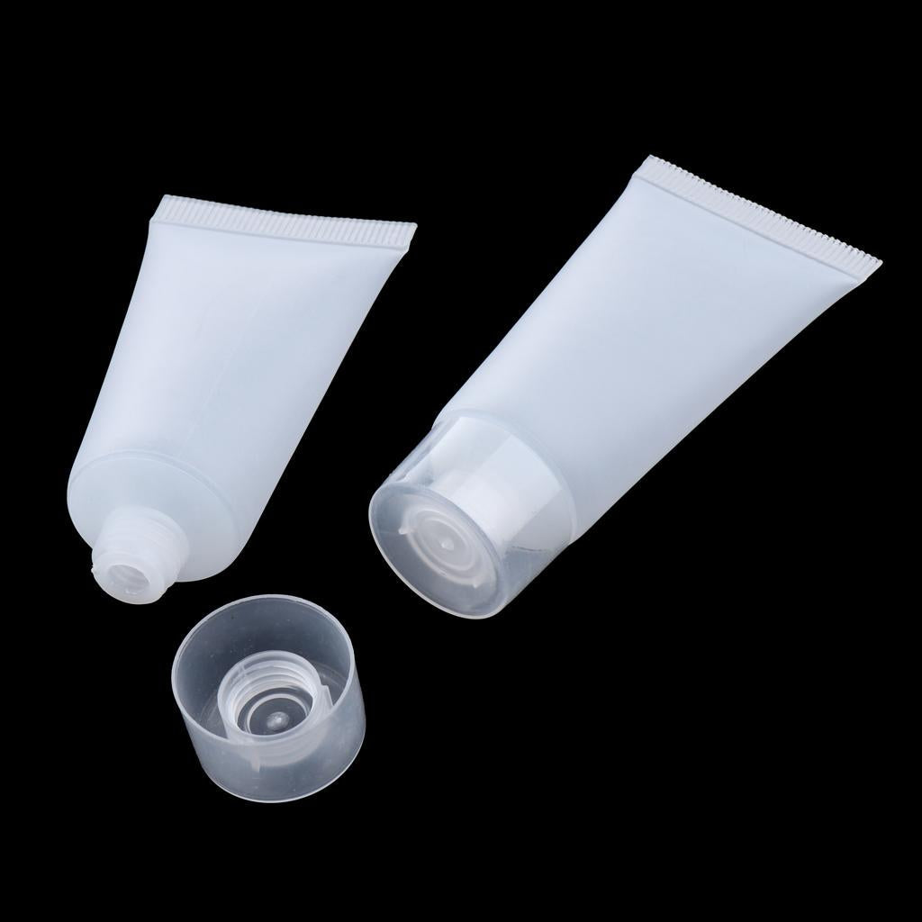 20x Empty Squeeze Tube Vial Bottles for DIY Lotion 20ml